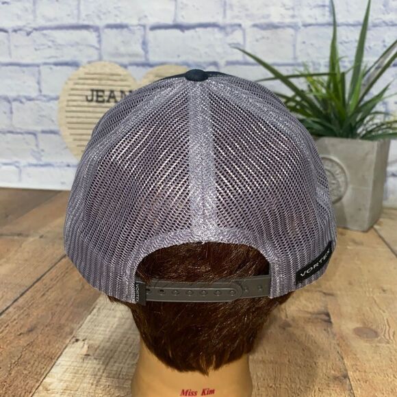 Vortex Gray Black Snapback Adjustable Hat - Picture 7 of 9